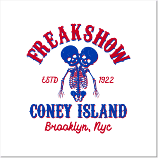 FREAKSHOW - Coney Island 3D glasses 2.0 Posters and Art